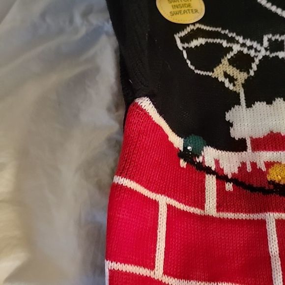 Born Famously Ugly Christmas LightUp Sweater Dress XS - Picture 8 of 9